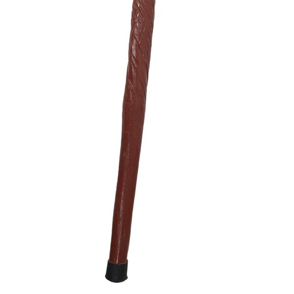 Vintage Wood Carved Walking Stick 36.75" Cane Reddish Brown - Picture 8 of 10